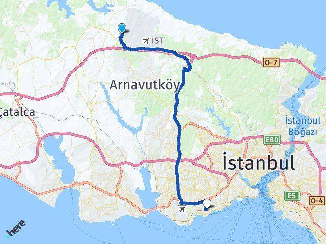 Tayakadın Bakırköy Arası Kaç Km - Yol Tarifi