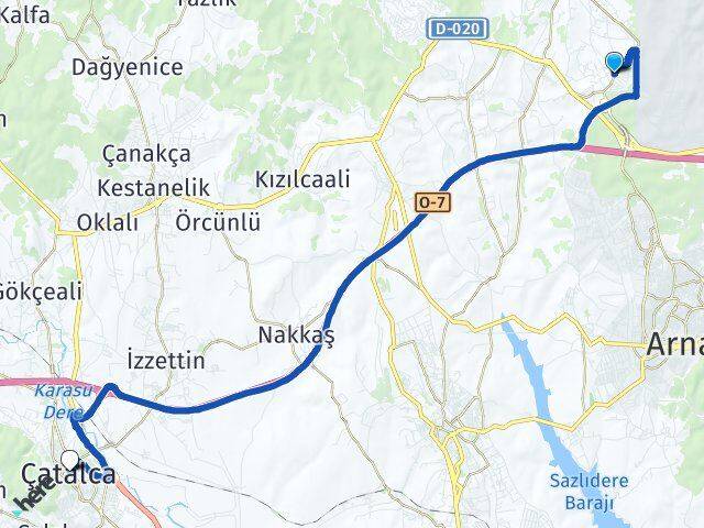Tayakadın Çatalca Arası Kaç Km - Yol Tarifi