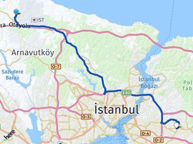 Tayakadın Ümraniye Arası Kaç Km - Yol Tarifi
