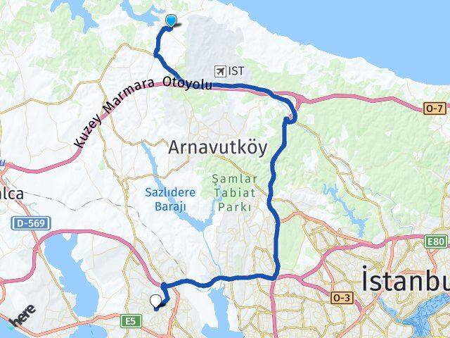 Yeniköy Esenyurt Arası Kaç Km - Yol Tarifi
