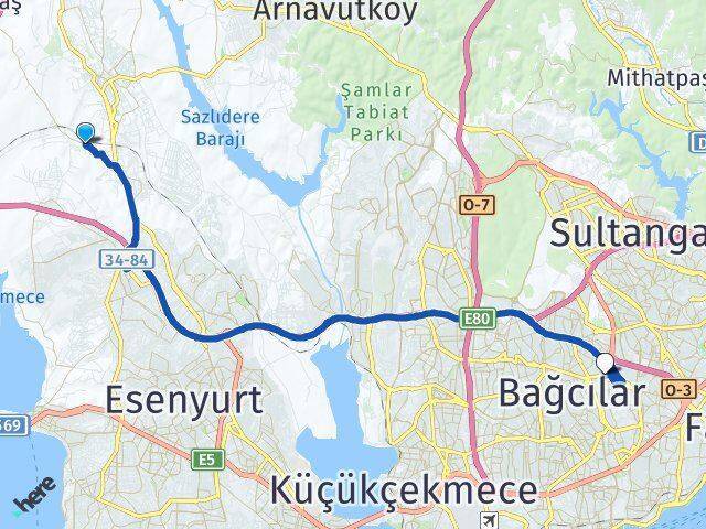 Yeşilbayır Esenler Arası Kaç Km - Yol Tarifi