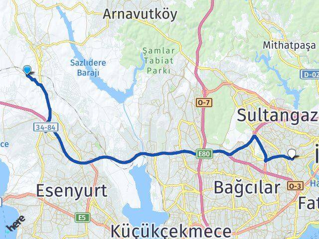 Yeşilbayır Gaziosmanpaşa Arası Kaç Km - Yol Tarifi