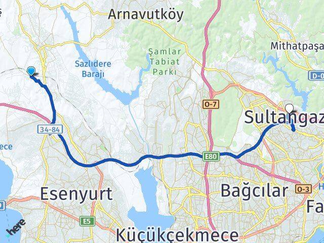 Yeşilbayır Sultangazi Arası Kaç Km - Yol Tarifi
