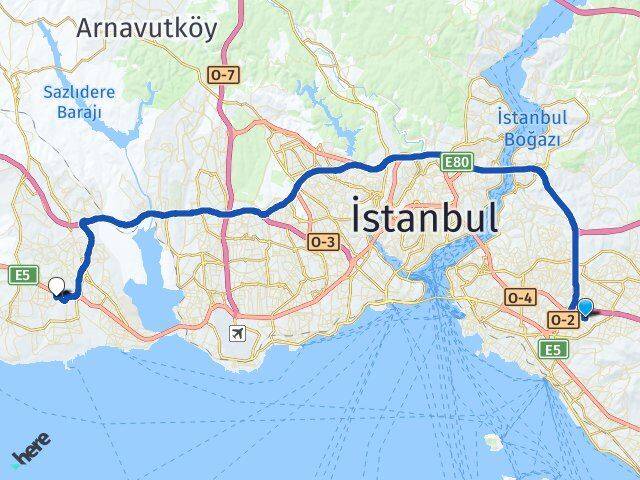 Atatürk Beylikdüzü Arası Kaç Km - Yol Tarifi