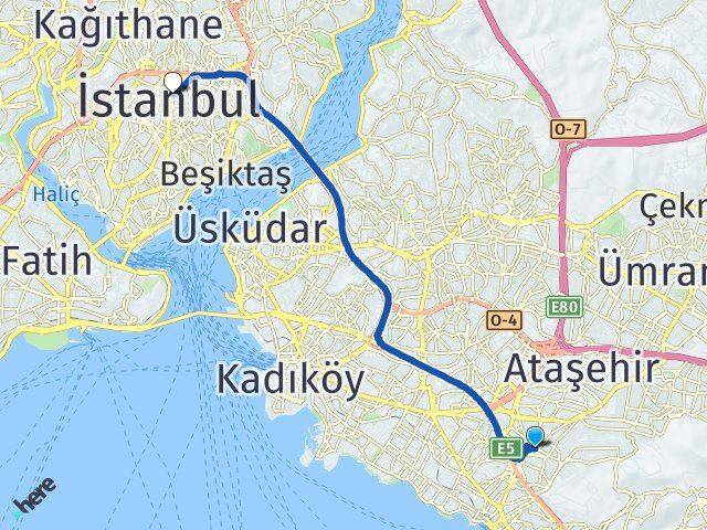 İçerenköy Şişli Arası Kaç Km - Yol Tarifi