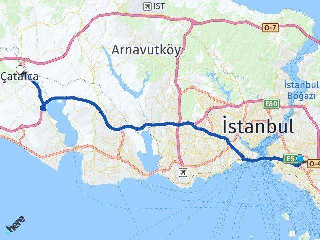 Örnek Çatalca Arası Kaç Km - Yol Tarifi