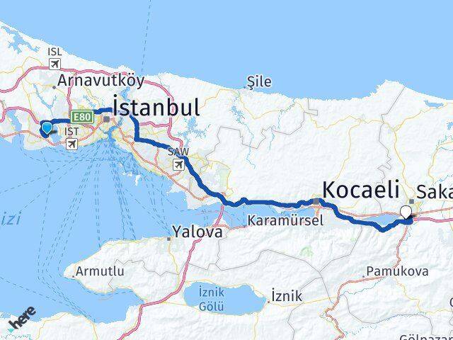 Firuzköy Arifiye Arası Kaç Km - Yol Tarifi