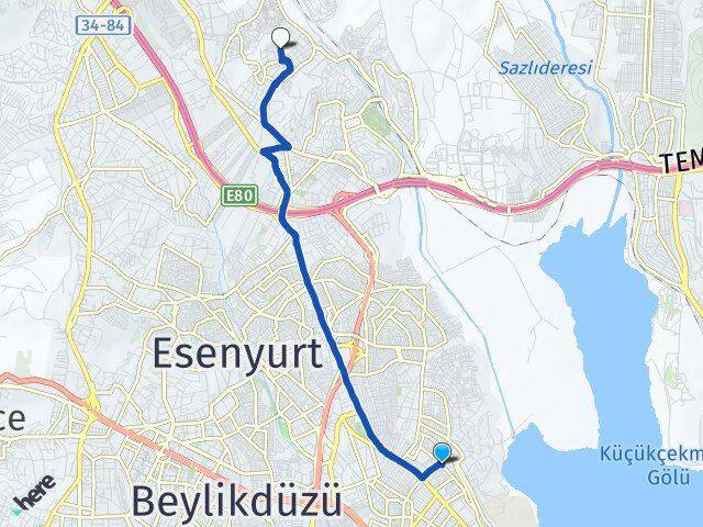 Firuzköy Bahçeşehir 2. Kısım Arası Kaç Km - Yol Tarifi