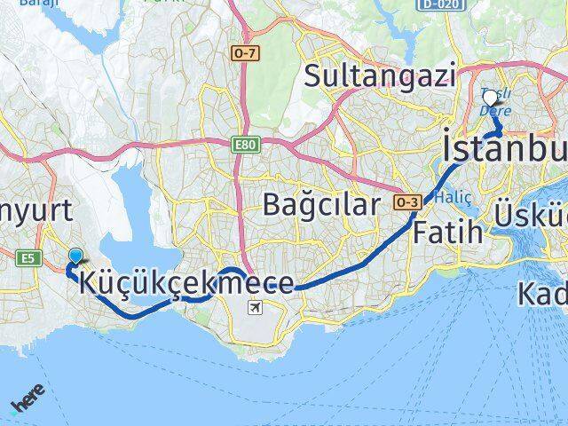 Mustafa Kemalpaşa Kağıthane Arası Kaç Km - Yol Tarifi