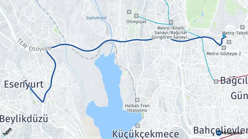 100. Yıl Esenyurt Arası Kaç Km - Yol Tarifi