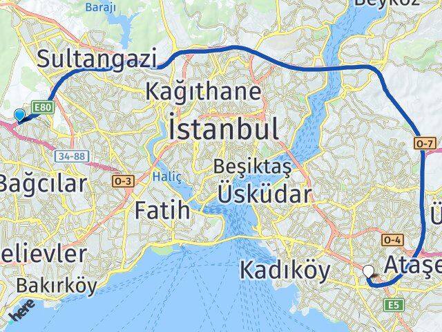 100. Yıl Sahrayıcedit Arası Kaç Km - Yol Tarifi