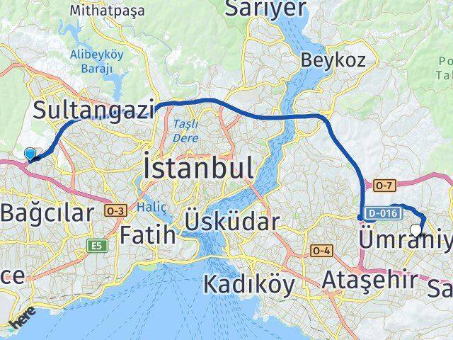 100. Yıl Ümraniye Arası Kaç Km - Yol Tarifi