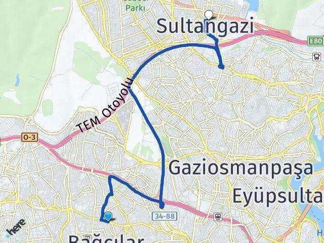 Çınar Sultangazi Arası Kaç Km - Yol Tarifi