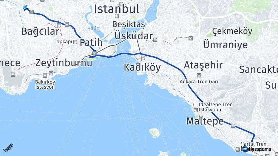 Göztepe Kartal Arası Kaç Km - Yol Tarifi