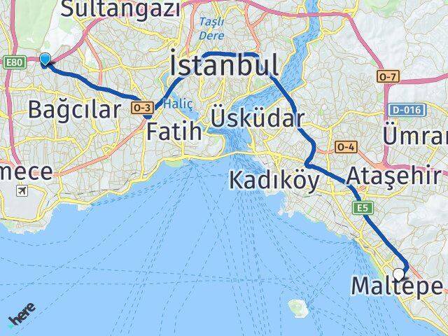 Göztepe Maltepe Arası Kaç Km - Yol Tarifi