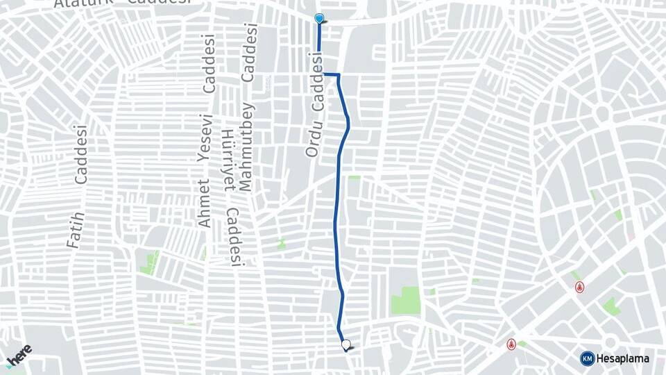 Kocasinan Bahçelievler Arası Kaç Km - Yol Tarifi