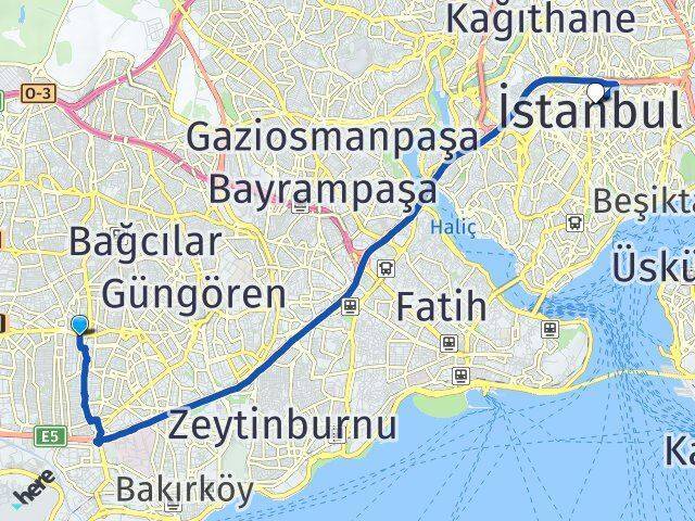 Kocasinan Şişli Arası Kaç Km - Yol Tarifi