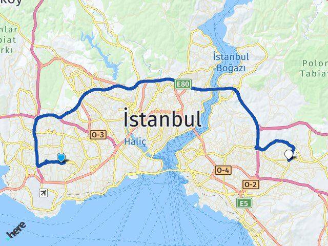 Kocasinan Ümraniye Arası Kaç Km - Yol Tarifi