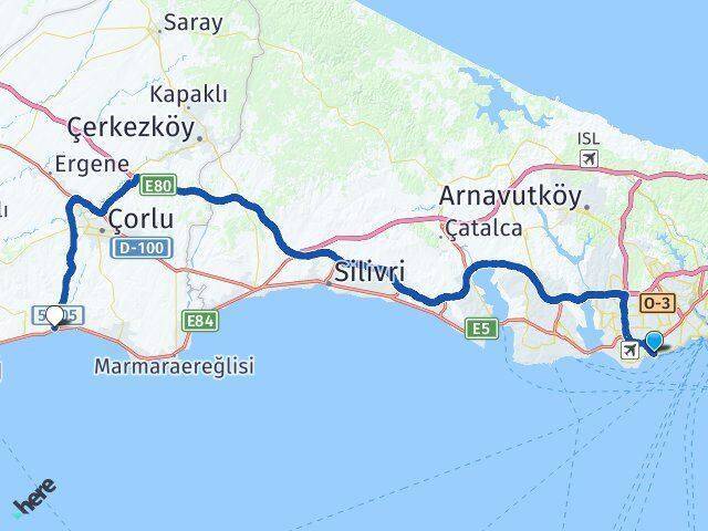 Ataköy 1. Kısım Yenice Arası Kaç Km - Yol Tarifi