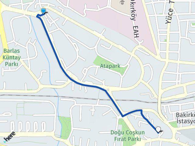 Ataköy 3-4-11. Kısım Ataköy 1. Kısım Arası Kaç Km - Yol Tarifi