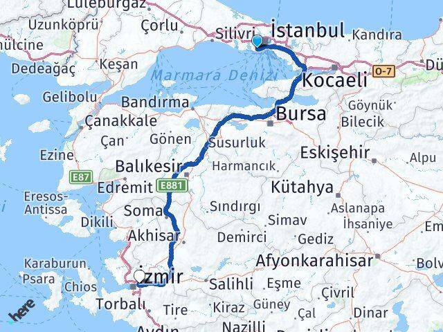 Ataköy 3-4-11. Kısım Bornova Arası Kaç Km - Yol Tarifi