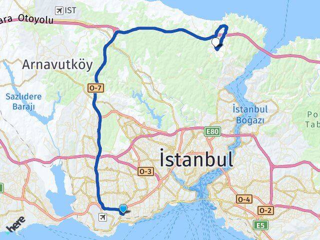 Ataköy 3-4-11. Kısım Zekeriyaköy Arası Kaç Km - Yol Tarifi