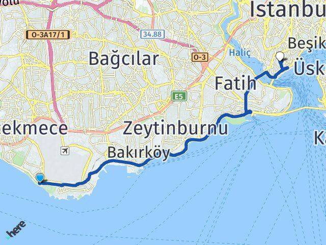 Crowne Plaza İstanbul Florya Tomtom Arası Kaç Km - Yol Tarifi
