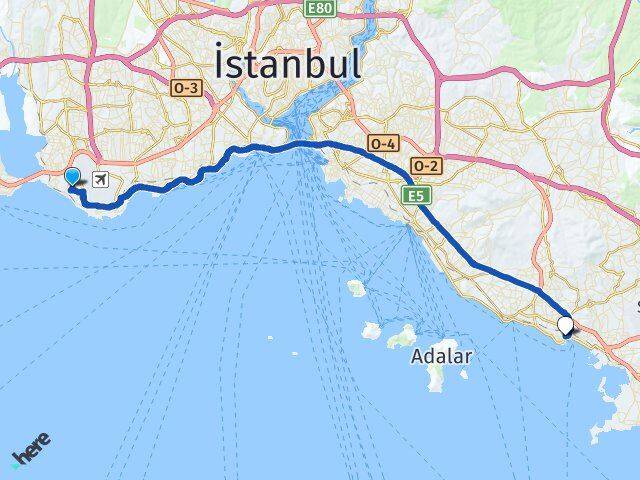 Şenlikköy Pendik Arası Kaç Km - Yol Tarifi