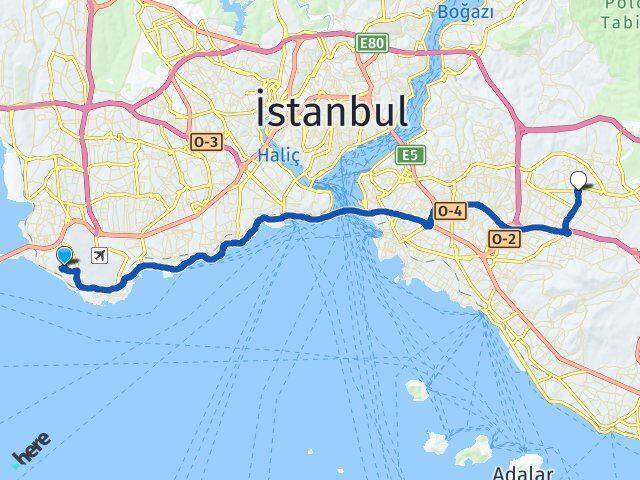 Şenlikköy Ümraniye Arası Kaç Km - Yol Tarifi