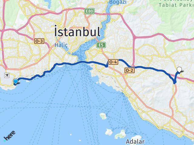 Yeşilyurt Sancaktepe Arası Kaç Km - Yol Tarifi