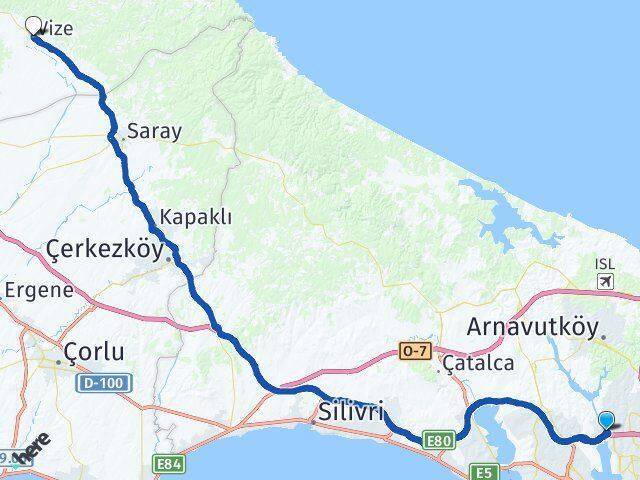 Altınşehir Vize Arası Kaç Km - Yol Tarifi