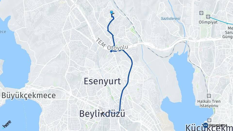 Bahçeşehir 2. Kısım Beylikdüzü Arası Kaç Km - Yol Tarifi
