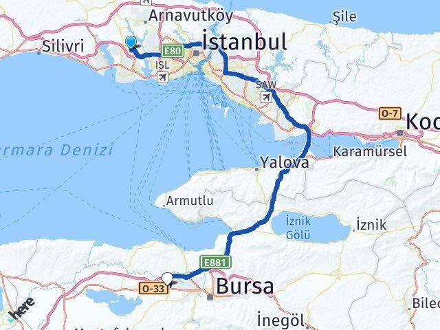 Bahçeşehir 2. Kısım Görükle Arası Kaç Km - Yol Tarifi