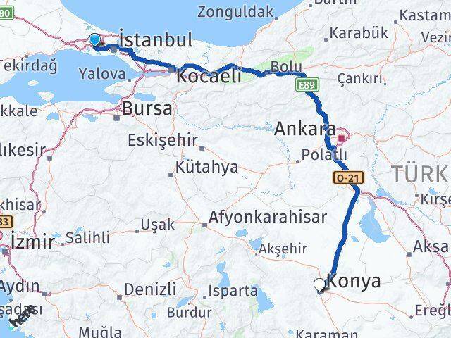 Bahçeşehir 2. Kısım Meram Arası Kaç Km - Yol Tarifi