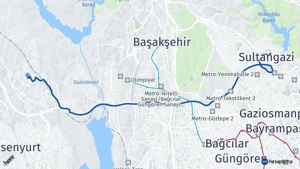 Bahçeşehir 2. Kısım Sultangazi Arası Kaç Km - Yol Tarifi