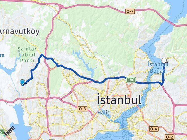 Güvercintepe Beykoz Arası Kaç Km - Yol Tarifi