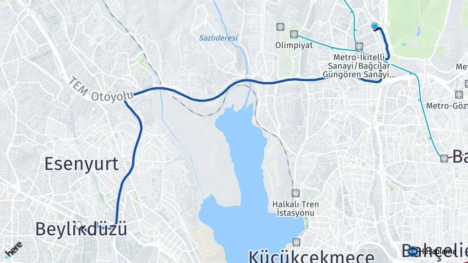 İkitelli OSB Beylikdüzü Arası Kaç Km - Yol Tarifi