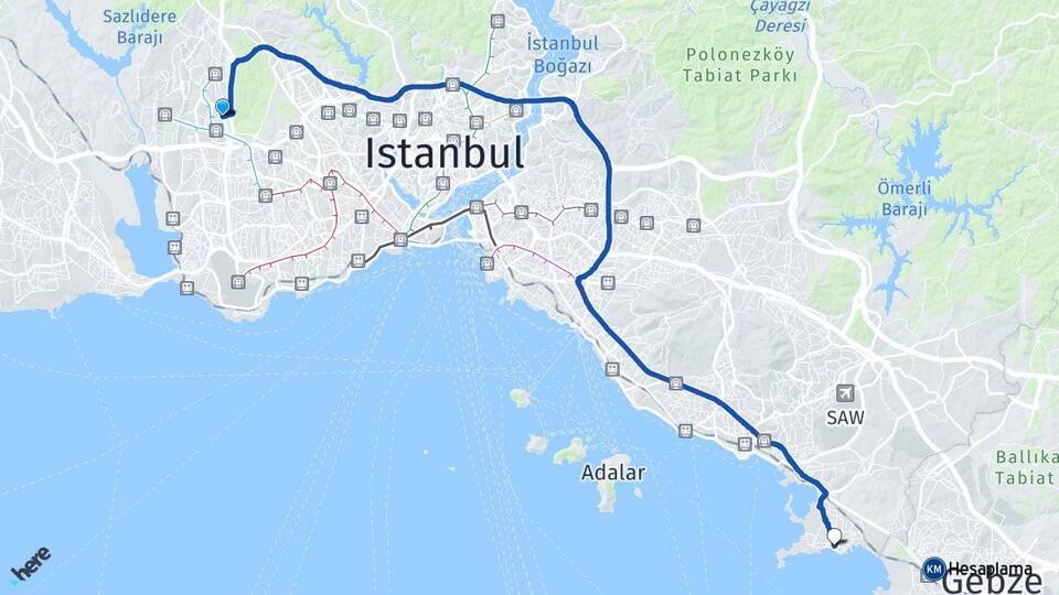 İkitelli OSB Tuzla Arası Kaç Km - Yol Tarifi