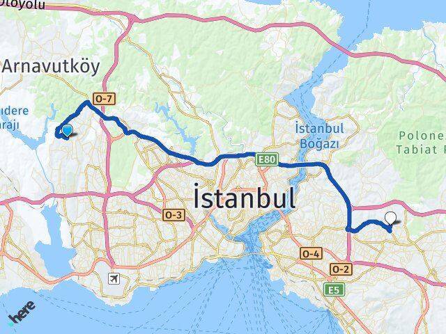 Kayabaşı Çekmeköy Arası Kaç Km - Yol Tarifi