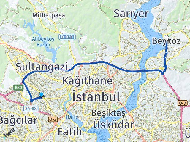 Kartaltepe Beykoz Arası Kaç Km - Yol Tarifi