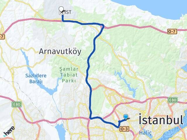 Kartaltepe İstanbul Havalimanı Arası Kaç Km - Yol Tarifi