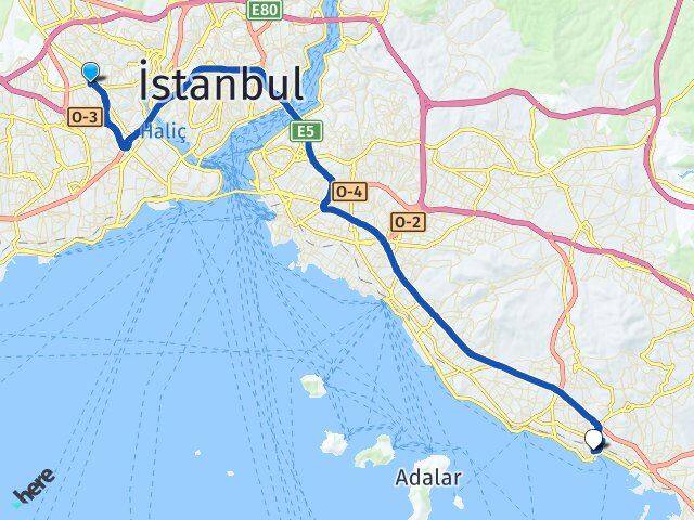Kartaltepe Pendik Arası Kaç Km - Yol Tarifi