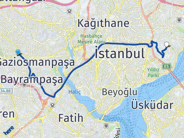Kartaltepe Ulus Arası Kaç Km - Yol Tarifi