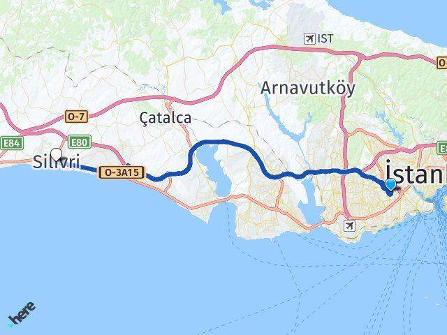 Terazidere Silivri Arası Kaç Km - Yol Tarifi