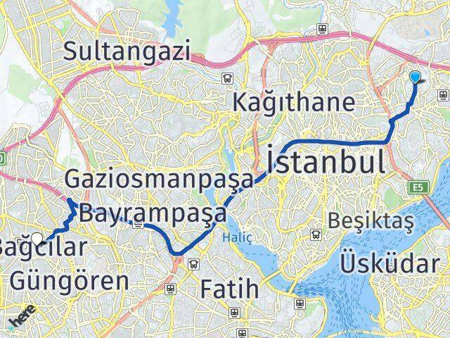 Akat Bağcılar Arası Kaç Km - Yol Tarifi