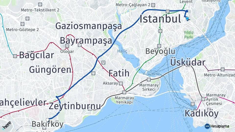 Balmumcu Bakırköy Arası Kaç Km - Yol Tarifi