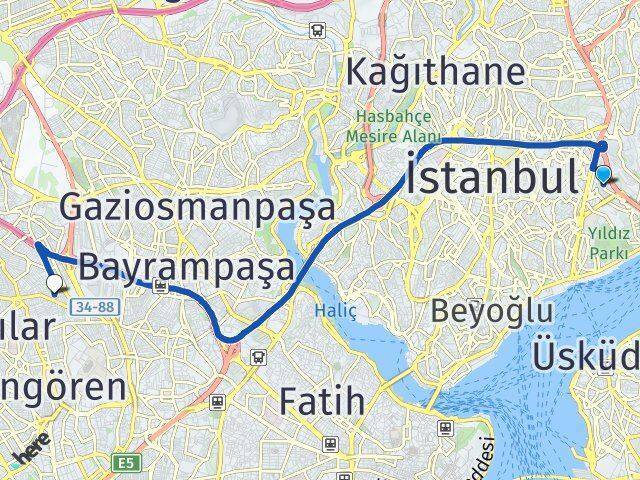 Balmumcu Esenler Arası Kaç Km - Yol Tarifi