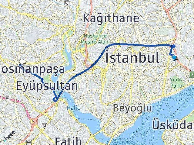 Balmumcu Gaziosmanpaşa Arası Kaç Km - Yol Tarifi