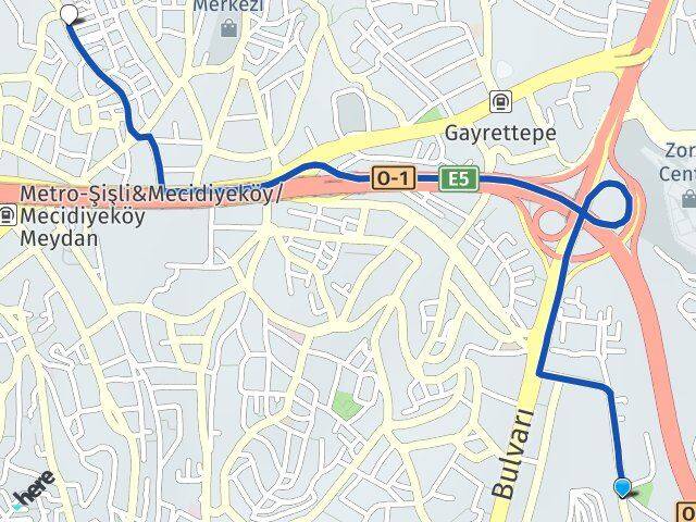 Balmumcu Mecidiyeköy Arası Kaç Km - Yol Tarifi