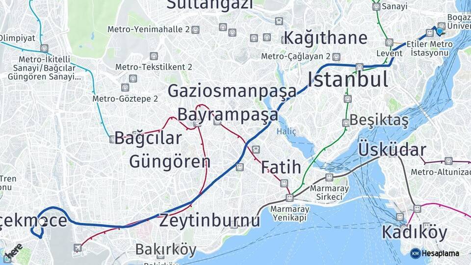 Bebek Beşyol Arası Kaç Km - Yol Tarifi